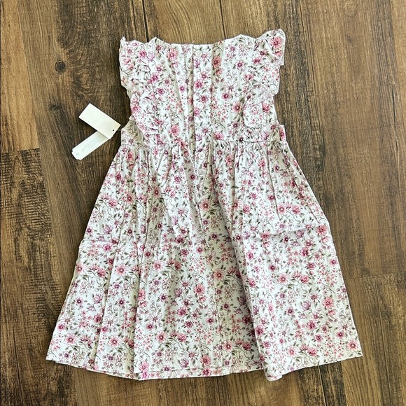 Edgehill Collection Pink Floral smocked Kids Dress - Picture 3 of 6
